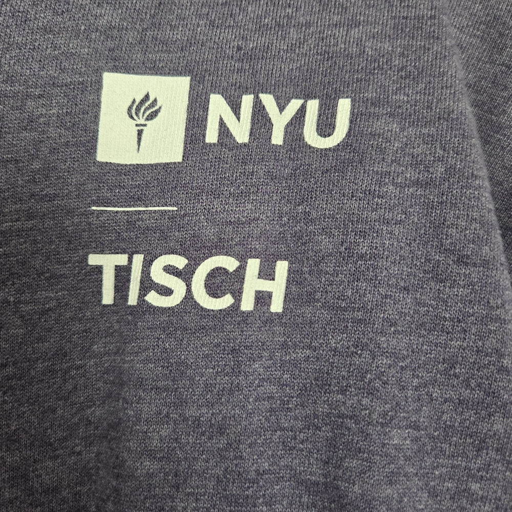 NYU Tisch Purple Quarter-Zip Sweatshirt - Picture 3 of 3
